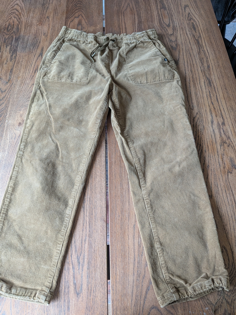 Backcountry Women's Olive Green Brown Courdoroy Jogger Pants Size Large